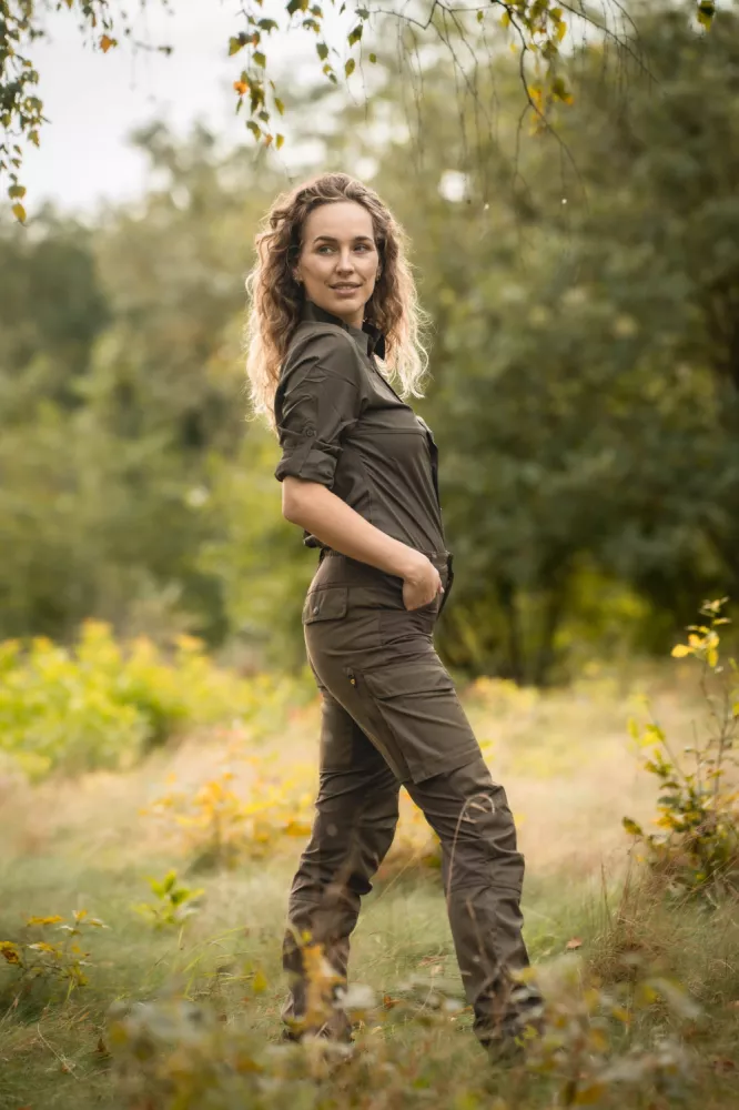 Trousers Flexline Women Olive Green