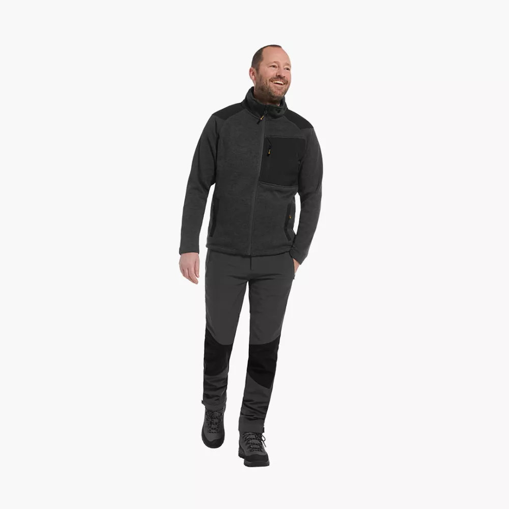 Fleece Coarse Men Antraciet